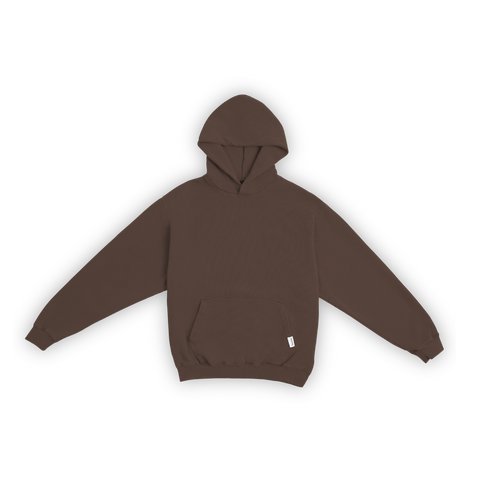 The Pleasing Signature Dyed Hoodie in Chocolate Truffle