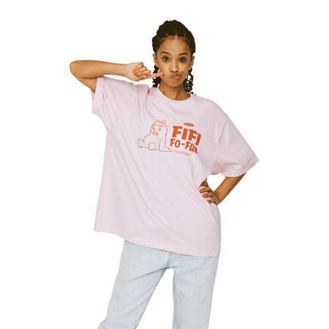 Fifi Fo Fun Bejeweled Beasts Tee in Pink