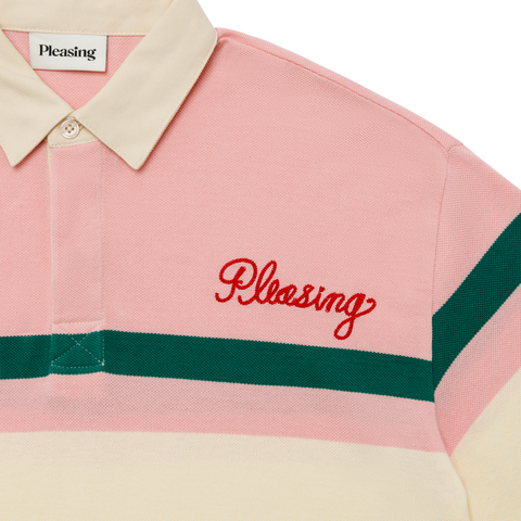 The Pleasing Cropped Rugby in Pink