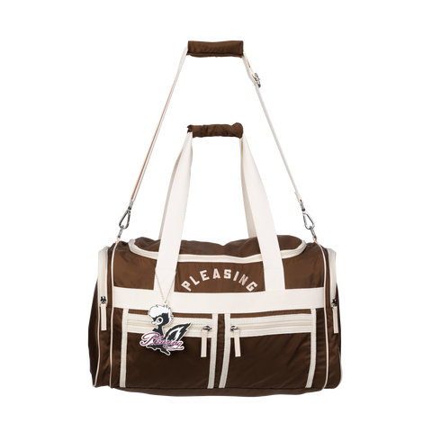 The Pleasing Pocketed Sports Bag in Brown