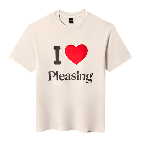 The I Heart Pleasing Tee in Cream