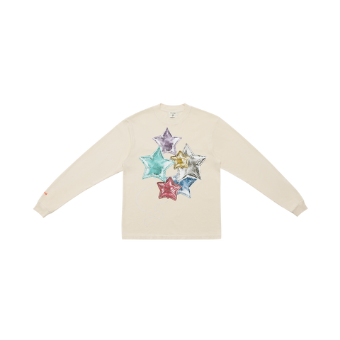 The Pleasing x JW Anderson Balloon Star Long Sleeve T-Shirt in Cream