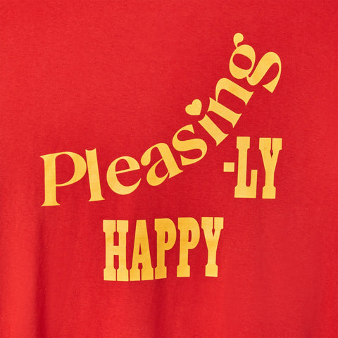 The Pleasingly Happy Tee in Red