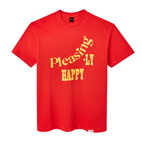 The Pleasingly Happy Tee in Red