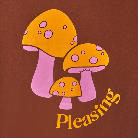 The Pleasing Mushroom Tee in Brown