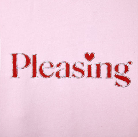 The Pleasing Loves You Crewneck in Pink