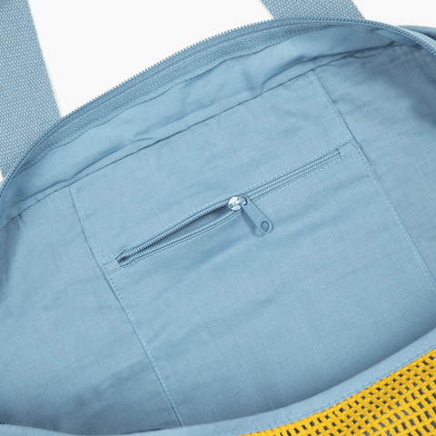 The Pleasing Bag 2.0 in Blue and Yellow
