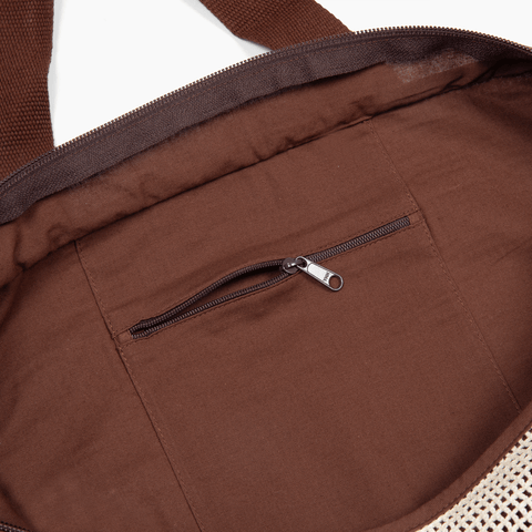 The Pleasing Bag 2.0 in Brown and Canvas